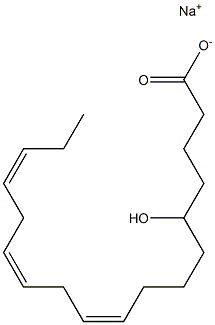 5-Hydroxylinoleic acid sodium salt Struktur