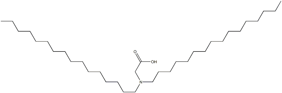 N,N-Dihexadecylglycine Struktur