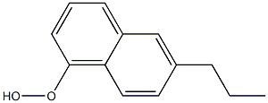 6-Propyl-1-naphtyl hydroperoxide Struktur