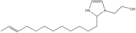 2-(10-Dodecenyl)-4-imidazoline-1-ethanol Struktur