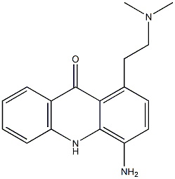 1-(2-Dimethylaminoethyl)-4-aminoacridin-9(10H)-one Struktur