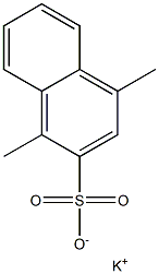 1,4-Dimethyl-2-naphthalenesulfonic acid potassium salt Struktur