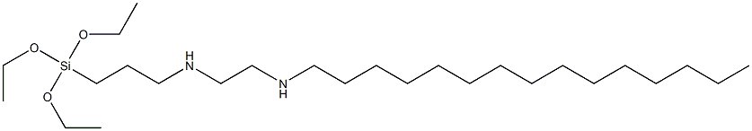 3-(Triethoxysilyl)-N-[2-(pentadecylamino)ethyl]propan-1-amine Struktur