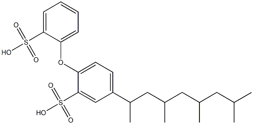 5-(1,3,5,7-Tetramethyloctyl)-[2,2'-oxybisbenzenesulfonic acid] Struktur