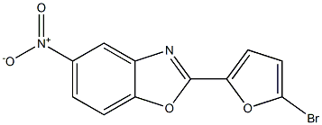 5-Nitro-2-(5-bromofuran-2-yl)benzoxazole Struktur