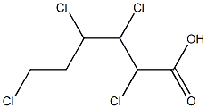 2,3,4,6-Tetrachlorocaproic acid Struktur