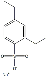 2,4-Diethylbenzenesulfonic acid sodium salt Struktur