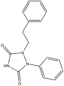 1-Phenethyl-2-phenyl-1,2,4-triazolidine-3,5-dione Struktur