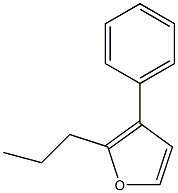 3-Phenyl-2-propylfuran Struktur