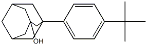 3-Hydroxy-1-(4-tert-butylphenyl)adamantane Struktur