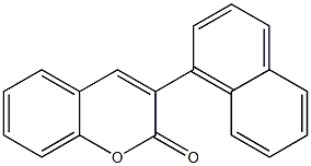 3-(1-Naphtyl)-2H-1-benzopyran-2-one Struktur