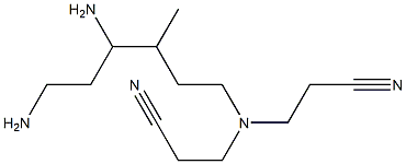 3,3'-[N-(4,6-Diamino-3-methylhexyl)imino]dipropionitrile Struktur