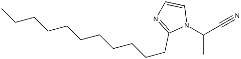 1-(1-Cyanoethyl)-2-undecyl-1H-imidazole Struktur