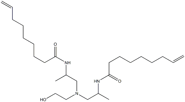 N,N'-[2-Hydroxyethyliminobis(1-methyl-2,1-ethanediyl)]bis(8-nonenamide) Struktur