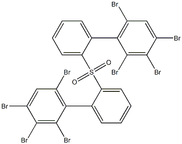 2,3,4,6-Tetrabromophenylphenyl sulfone Struktur