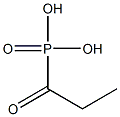 Propionylphosphonic acid Struktur