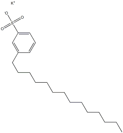 3-Tetradecylbenzenesulfonic acid potassium salt Struktur