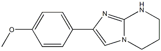 5,6,7,8-Tetrahydro-2-(4-methoxyphenyl)imidazo[1,2-a]pyrimidine Struktur