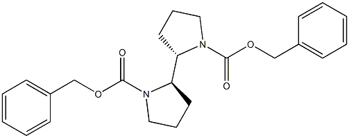 (2S,2'R)-2,2'-Bipyrrolidine-1,1'-dicarboxylic acid dibenzyl ester Struktur