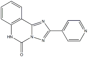 2-(4-Pyridinyl)[1,2,4]triazolo[1,5-c]quinazolin-5(6H)-one Struktur