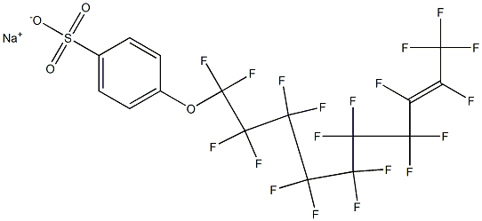 p-(Nonadecafluoro-8-decenyloxy)benzenesulfonic acid sodium salt Struktur