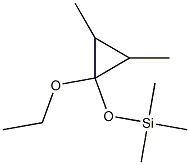 1-Ethyloxy-1-(trimethylsilyloxy)-2-methyl-3-methylcyclopropane Struktur