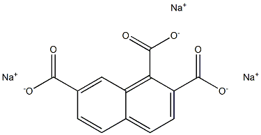 1,2,7-Naphthalenetricarboxylic acid trisodium salt Struktur