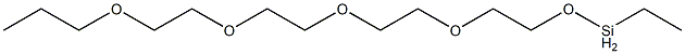 Ethyl[2-[2-[2-(2-propoxyethoxy)ethoxy]ethoxy]ethoxy]silane Struktur