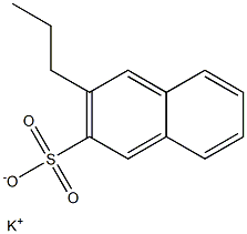 3-Propyl-2-naphthalenesulfonic acid potassium salt Struktur