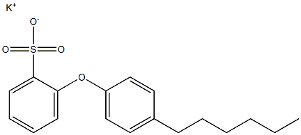 2-(4-Hexylphenoxy)benzenesulfonic acid potassium salt Struktur