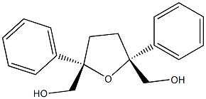 (2S,5R)-2,5-Diphenyltetrahydrofuran-2,5-bis(methanol) Struktur