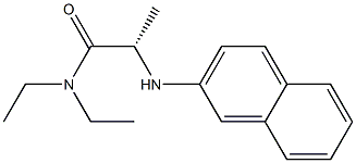 N1,N1-Diethyl-N2-(2-naphtyl)-L-alaninamide Struktur