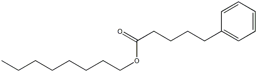 5-Phenylvaleric acid octyl ester Struktur