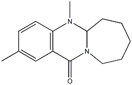 5a,6,7,8,9,10-Hexahydro-5-methyl-2-methylazepino[2,1-b]quinazolin-12(5H)-one Struktur