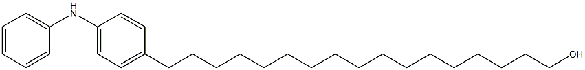 4-(17-Hydroxyheptadecyl)phenylphenylamine Struktur