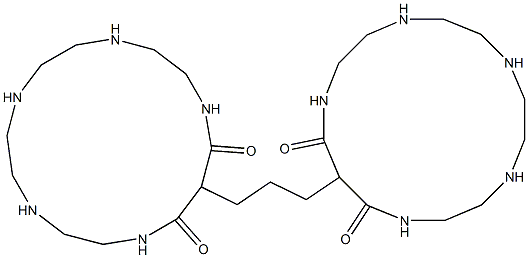 3,3'-(1,3-Propanediyl)bis(1,5,8,11,14-pentaazacyclohexadecane-2,4-dione) Struktur