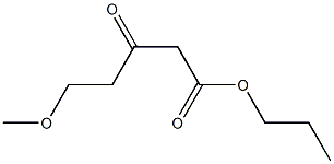 5-Methoxy-3-oxopentanoic acid propyl ester Struktur