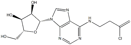 N-(3-Chloro-3-butenyl)adenosine Struktur