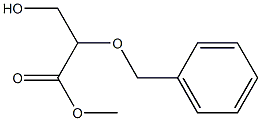 3-Hydroxy-2-(benzyloxy)propanoic acid methyl ester Struktur