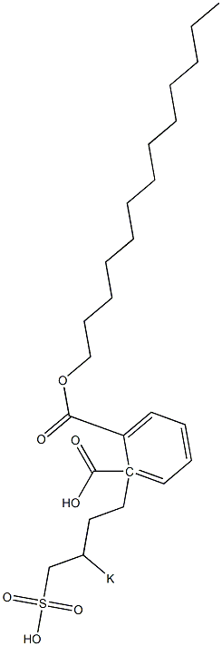 Phthalic acid 1-tridecyl 2-(3-potassiosulfobutyl) ester Struktur