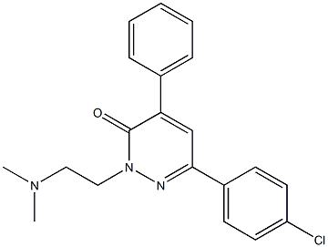 N,N-Dimethyl-N-[2-[[2,3-dihydro-4-phenyl-6-(4-chlorophenyl)-3-oxopyridazin]-2-yl]ethyl]amine Struktur