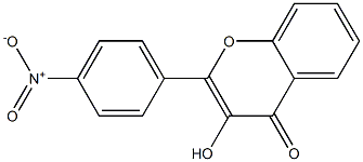 2-(4-Nitrophenyl)-3-hydroxy-4H-1-benzopyran-4-one Struktur