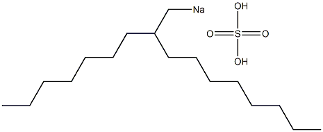 Sulfuric acid 2-heptyldecyl=sodium salt Struktur