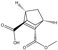 [1S,2S,3S,4R,(+)]-2-(Methoxycarbonyl)bicyclo[2.2.1]hepta-5-ene-3-carboxylic acid Struktur