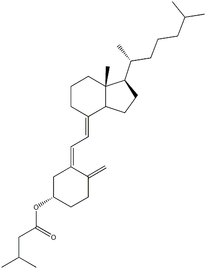 Cholecalciferol 3-methylbutanoate Struktur