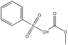 (Methoxycarbonyl)(phenylsulfonyl)methanide Struktur