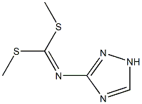 (2H-1,2,4-Triazol-5-yl)imidodithiocarbonic acid dimethyl ester Struktur