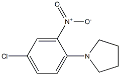 2-(Pyrrolidin-1-yl)-5-chloro-1-nitrobenzene Struktur