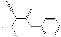 2-Cyano-3-oxo-4-phenylbutyric acid methyl ester Struktur