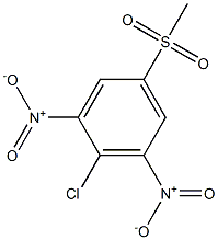 1-Chloro-4-methylsulfonyl-2,6-dinitrobenzene Struktur